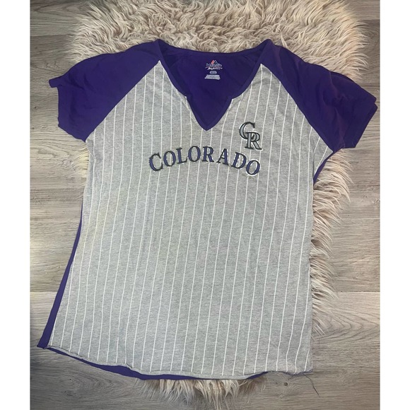 Majestic Tops - Majestic Colorado Rookies women’s plus size shirt